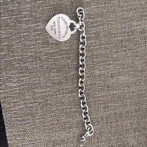 Return to tiffany large heart bracelet